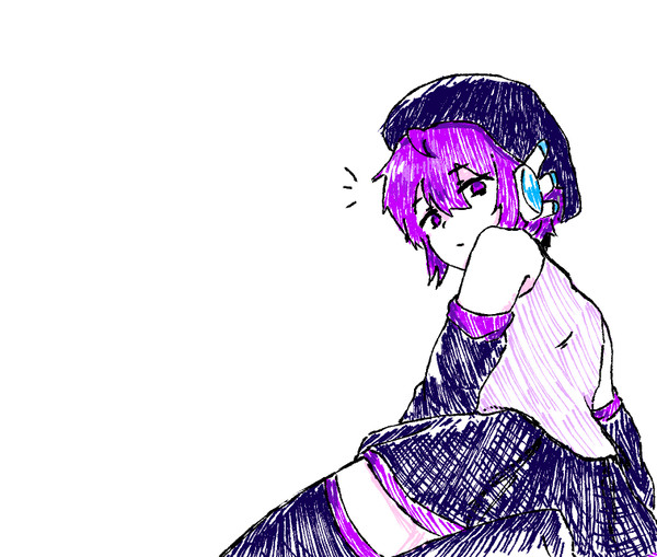 3D素体の上に服とか顔を描く練習