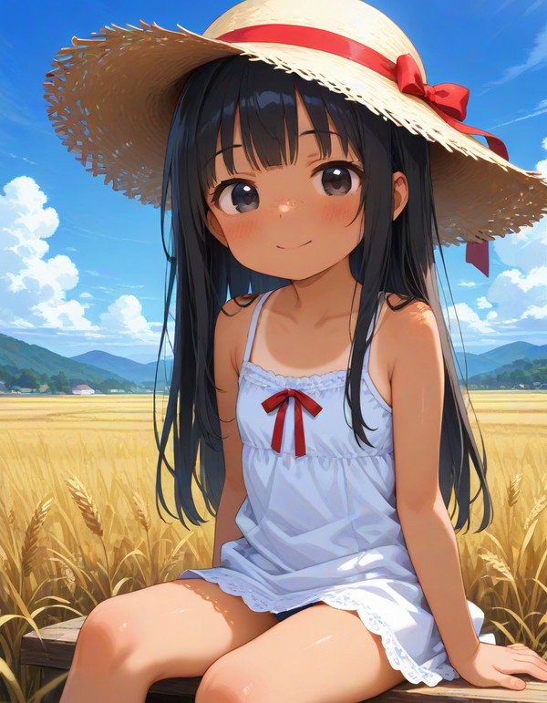 田舎の子