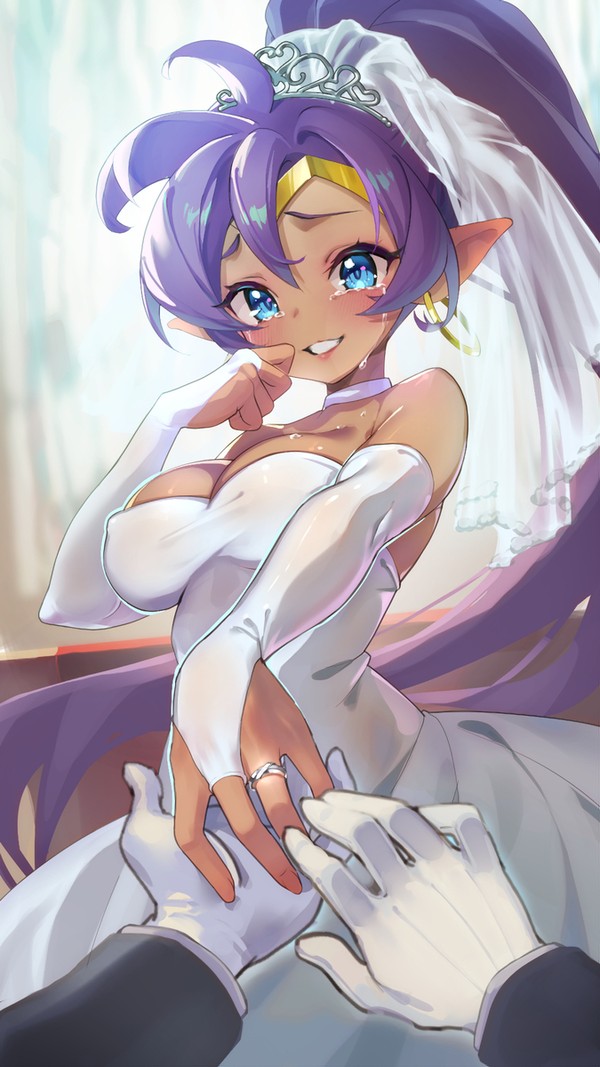 Shantae in a wedding gown
