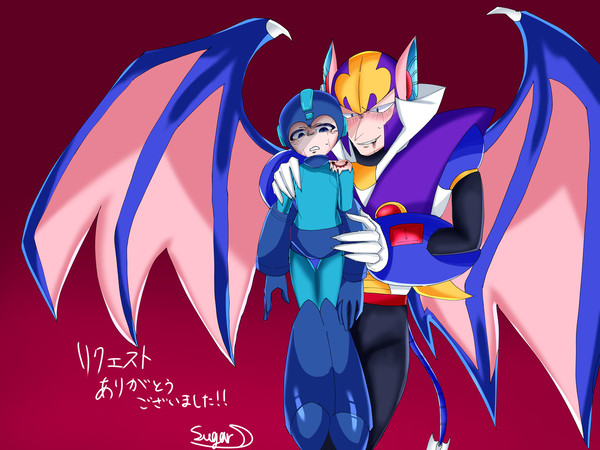 【リクエスト絵】「シェードマンvsロックマン」