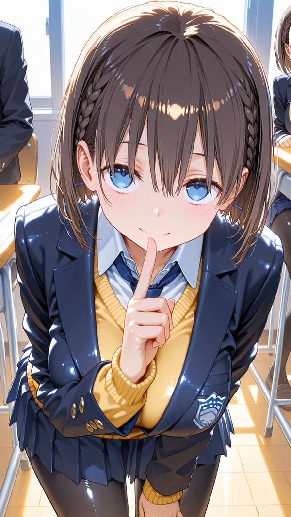 教室でイチャイチャ