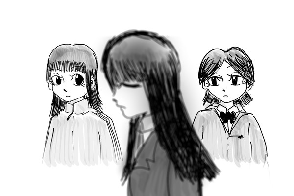『彼女が眼鏡を取った理由』のイメージイラスト