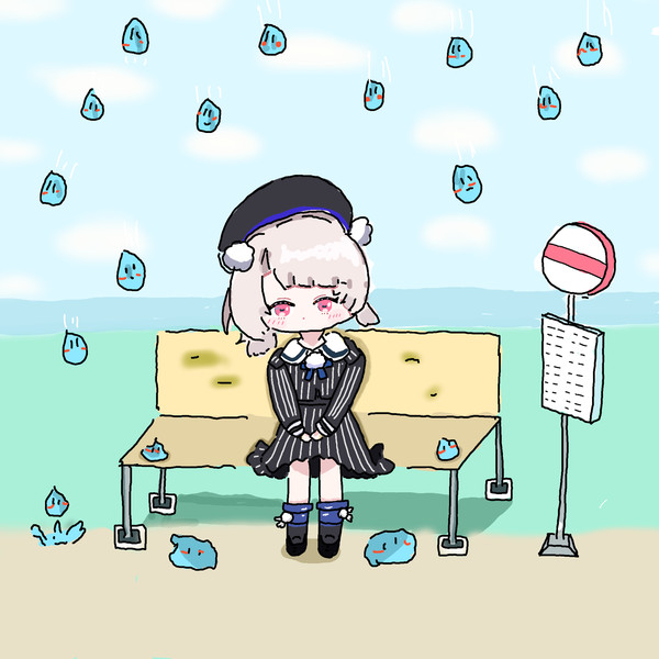 雨衣と天気雨