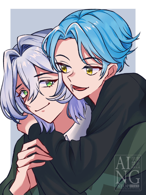 ゲイリーとパウバート(擬人化)