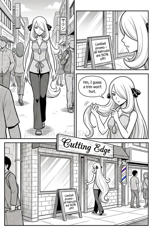 Cynthia meets a dominant barber