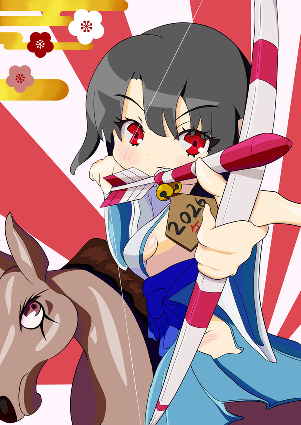 流鏑馬巫女高雄