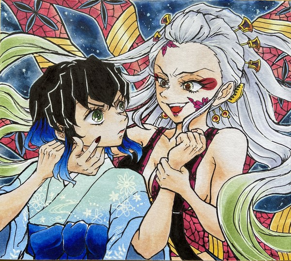 嘴平伊之助　堕姫