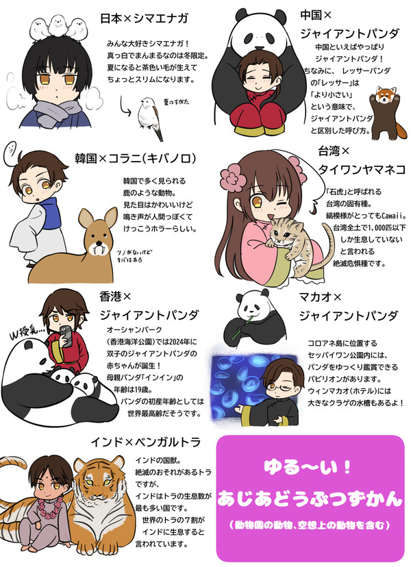ゆる~い!あじあどうぶつずかん
