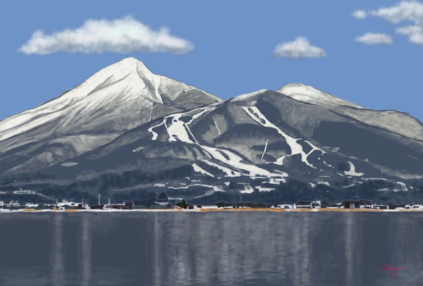 会津磐梯山風景