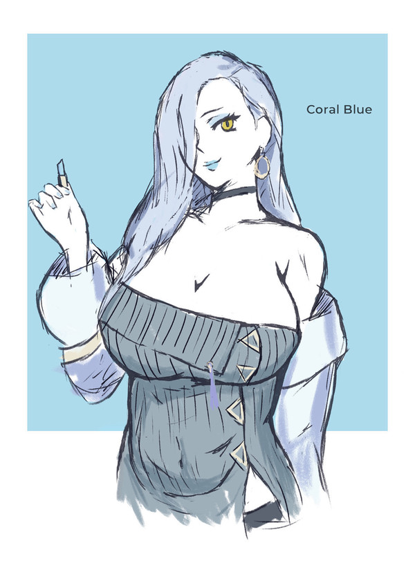 Coral blue snake