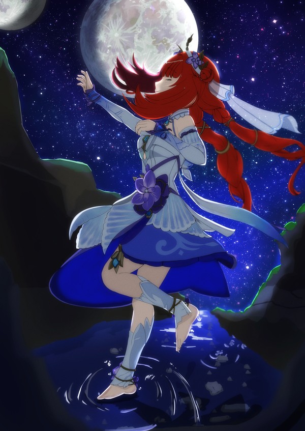 夜に舞う