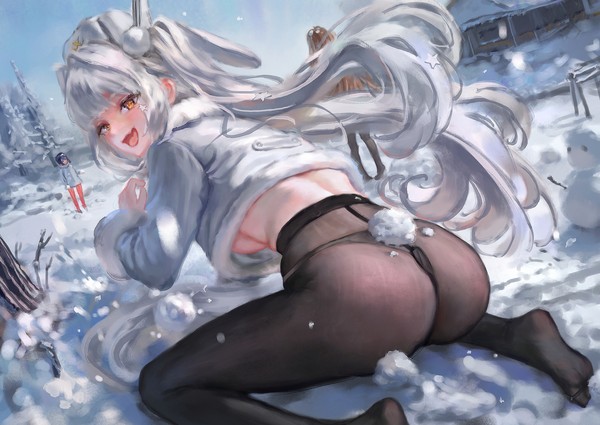 雪遊び