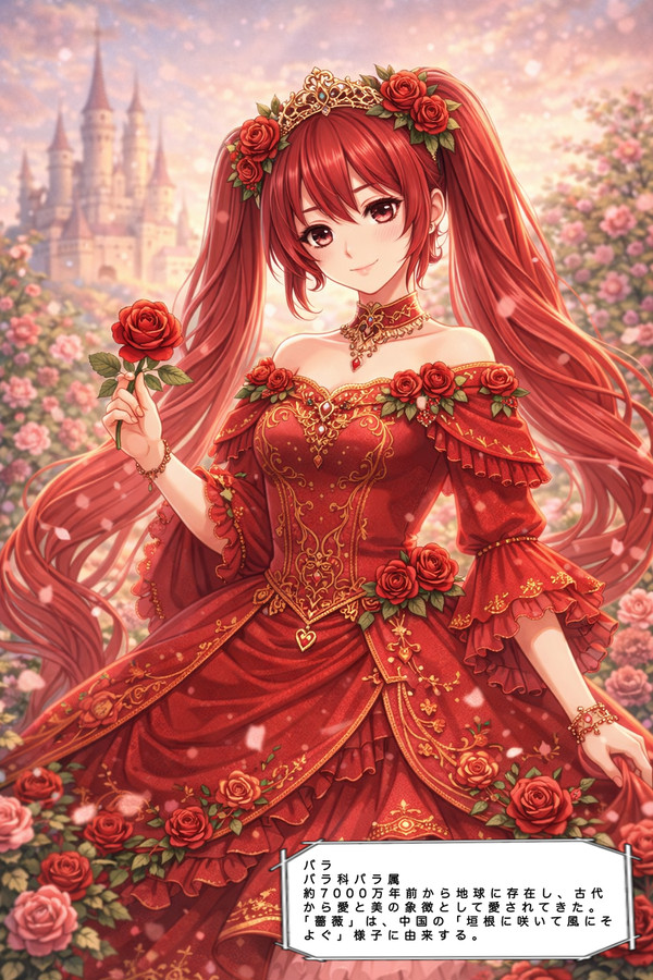 お花擬人化してみた。