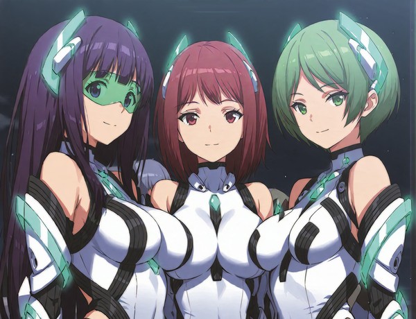 楽園追放 三人娘