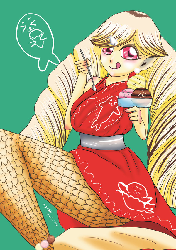 アイスクリームイメージの人魚