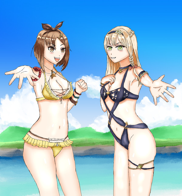 ドルウェブコラボのライザちゃんとクラウディアさん。