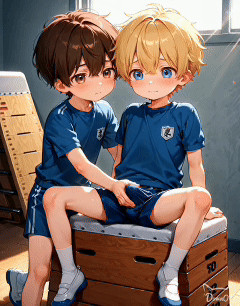 [AnimationClip] Brothers in gym