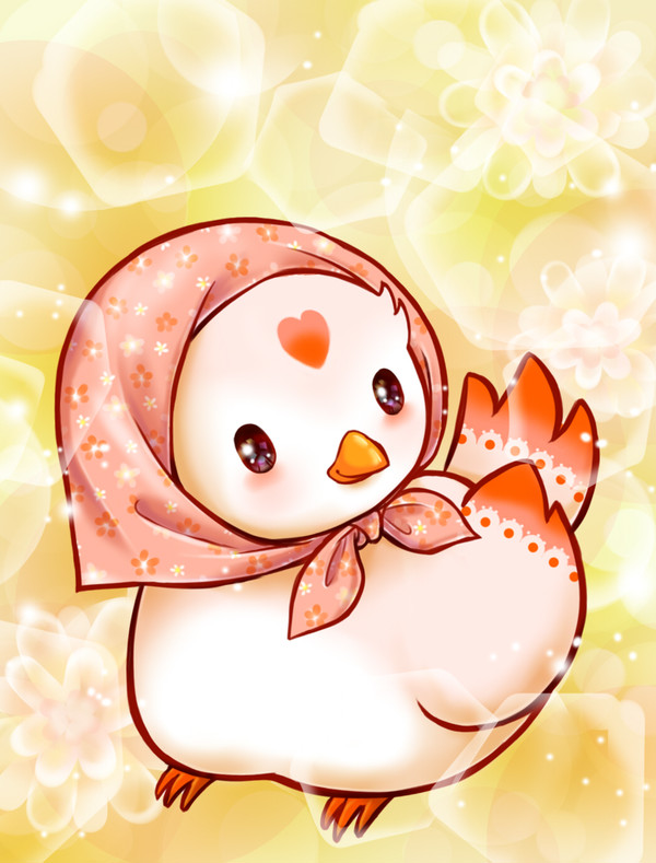 おしゃれスカーフがうれしい小鳥ちゃん