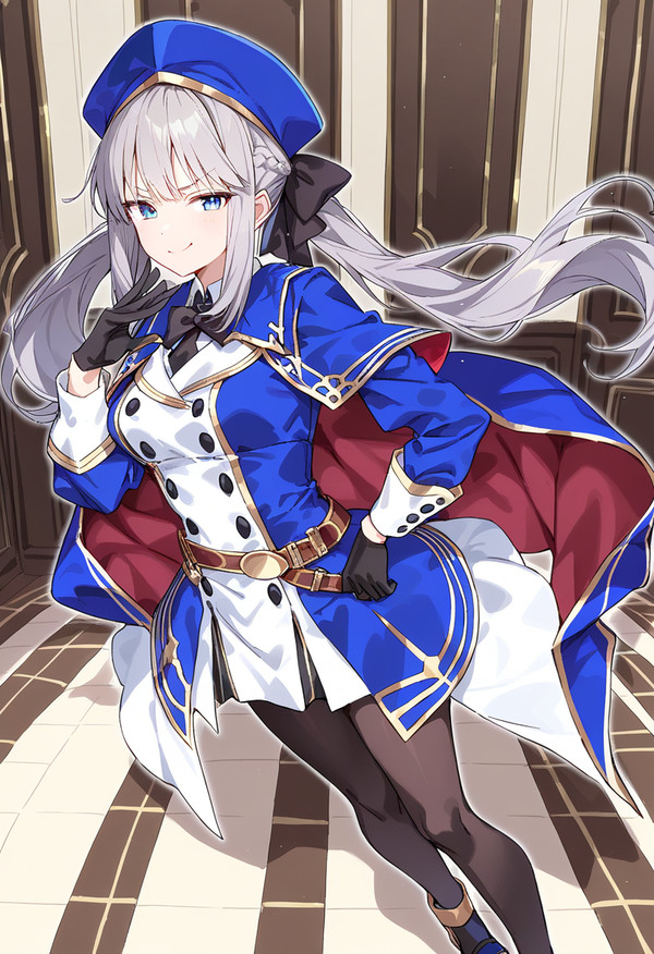 衣装を見せに来たモルガン