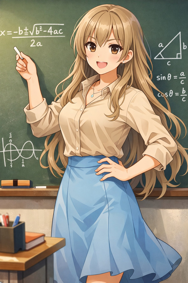 数学女性教師詩織。禁断の方程式？
