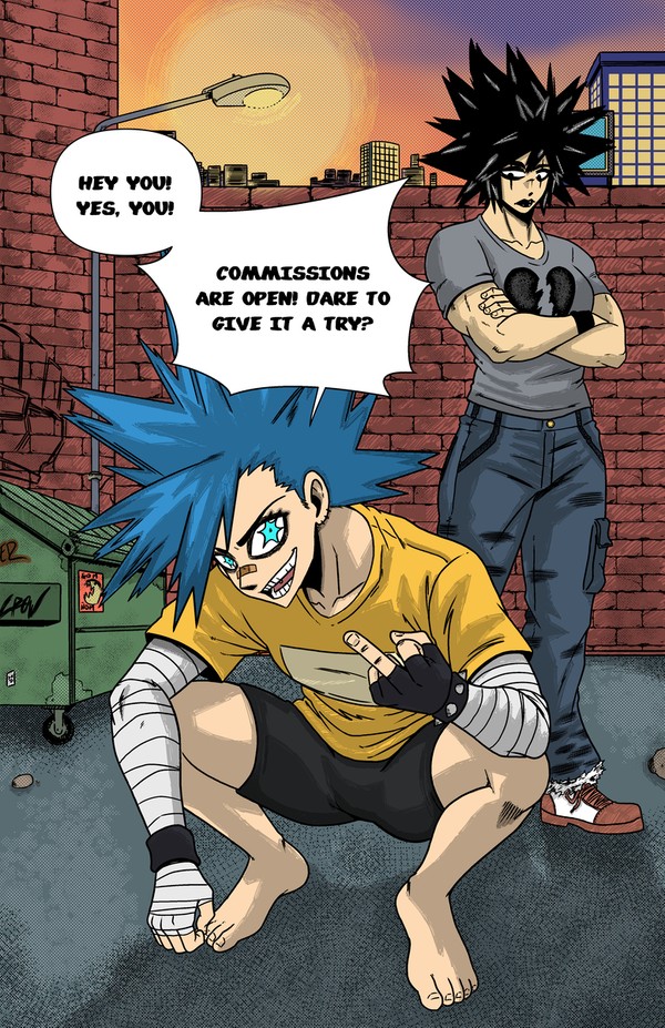 2026 Commission Info comic.