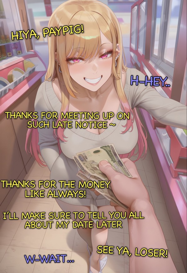 A good paypig for Marin~