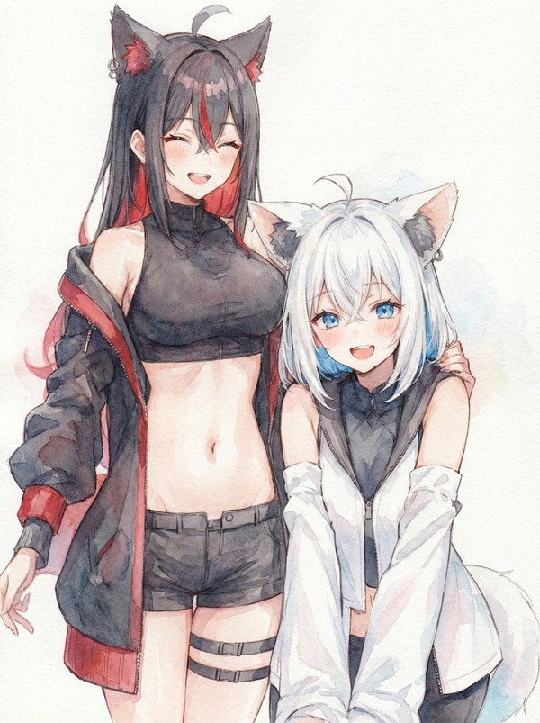 白と黒