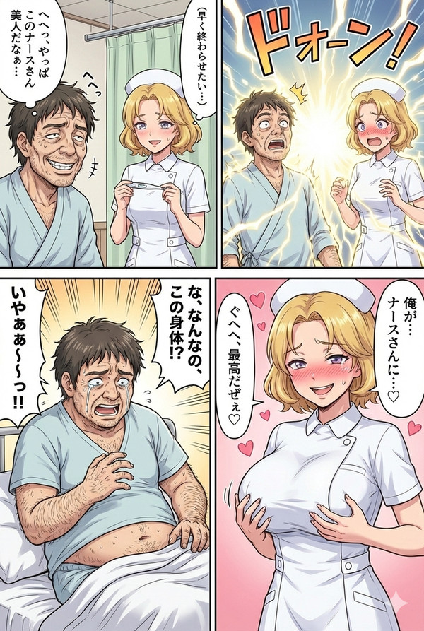 Geminiで作ったTS漫画の試作品