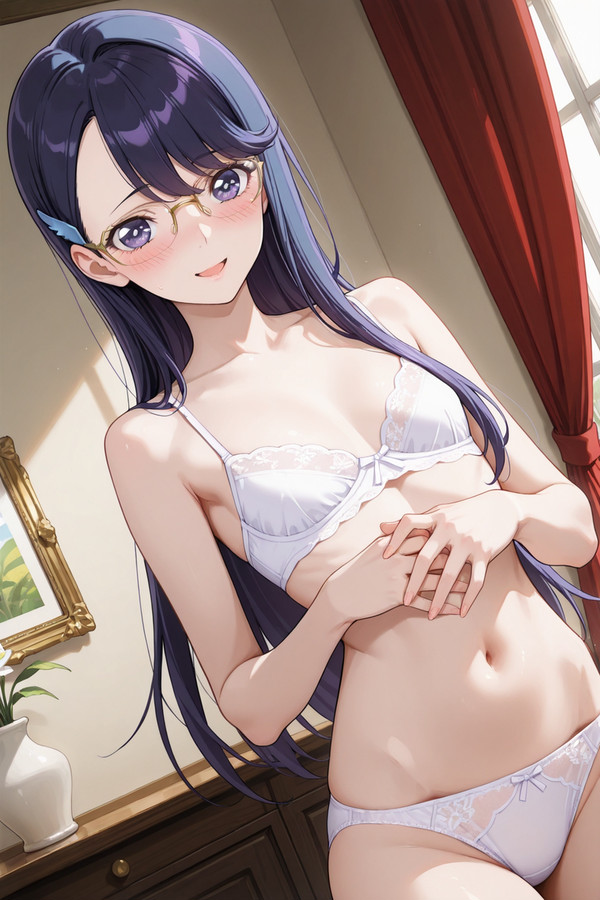 彼女が下着に着替えたら