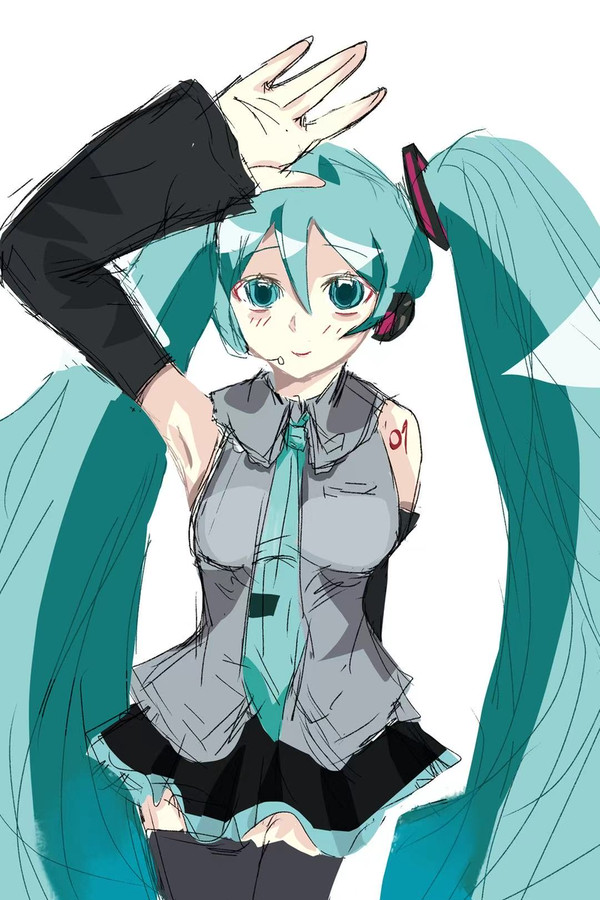 Drew Hatsune Miku.