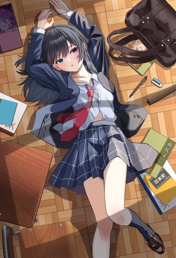 教室にて