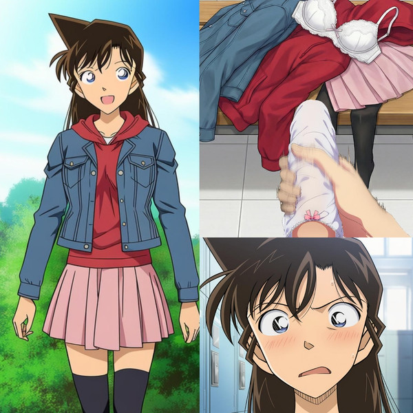 毛利蘭 着替え盗撮&パンツコキ