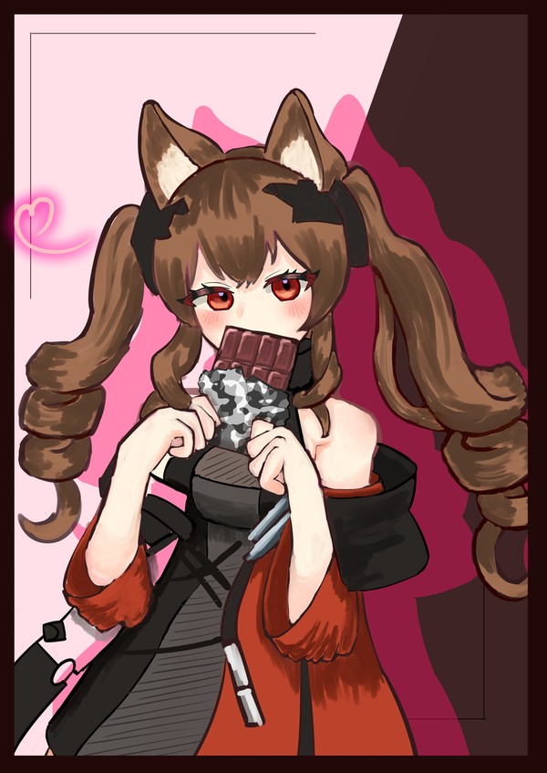 配達してたチョコ...余ってたから食べよ？