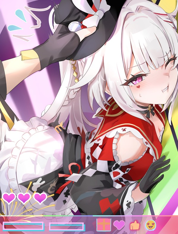 ぎゅうぎゅうに詰められてる火花ちゃん