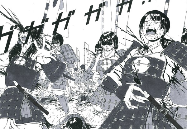 ゲーム感覚で殺される甲冑兵士たち
