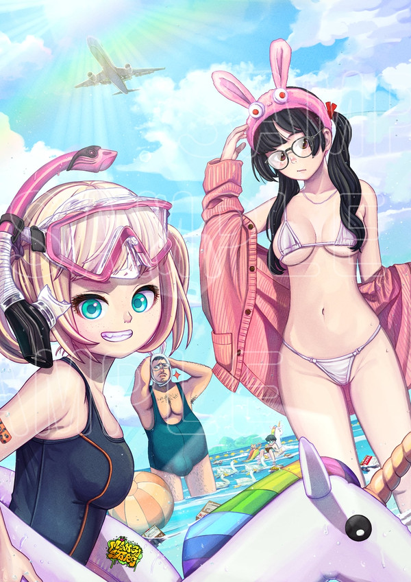 sea in summer [commission]