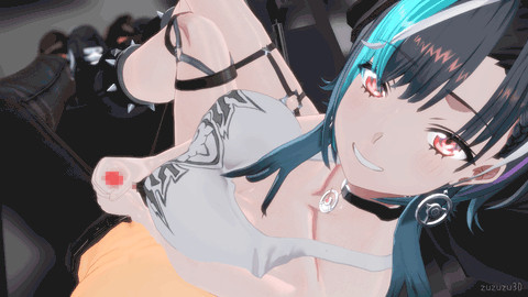 シフトレバーを握るchy