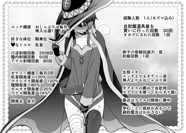 爆裂魔法使いのエロステータス