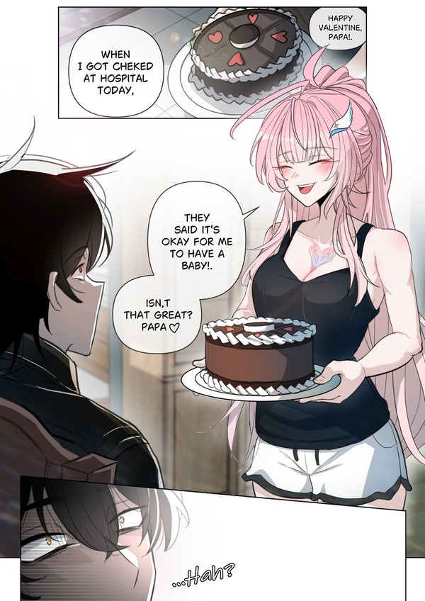 Valentine with papa