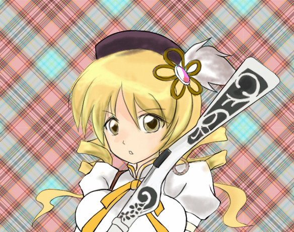 アイコンに使いたくて突然過去絵を一部塗ってみたマミさん