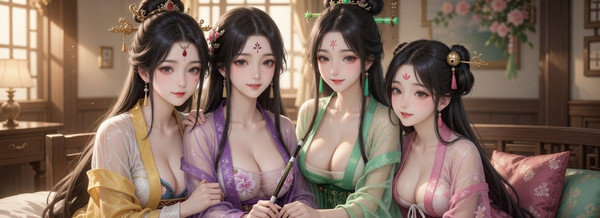 慈航静斋四姐妹三视图