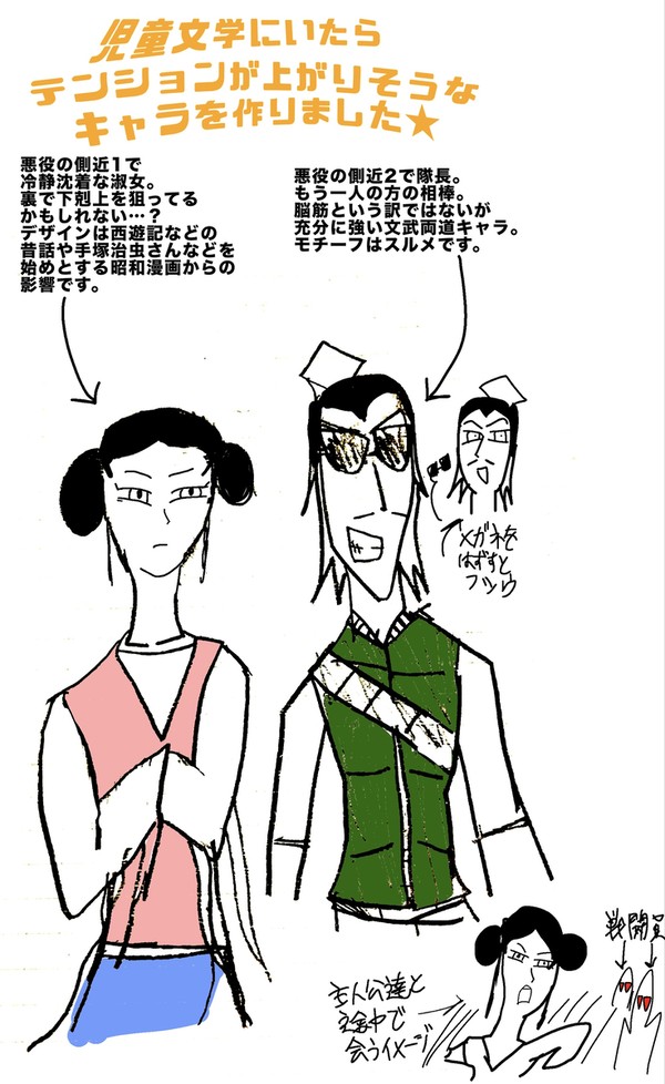 【オリキャラ】児童文学とかでいそうなキャラを描きました