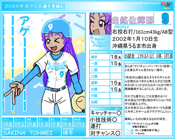 【PGB】当銘佐輝那【2026】