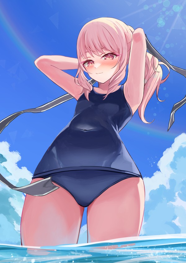 暁山瑞希　スク水