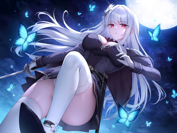 剣術の天才な銀髪赤瞳お嬢様⚔️🦋 - 1/1