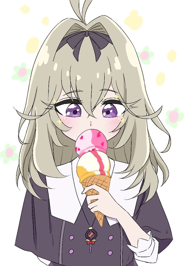ずっとアイス食べてる