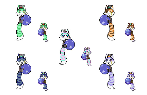 猫ちゃんドット絵③