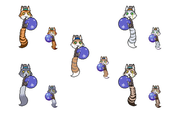猫ちゃんドット絵④