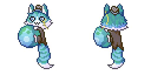 アースちゃんドット絵アニメ