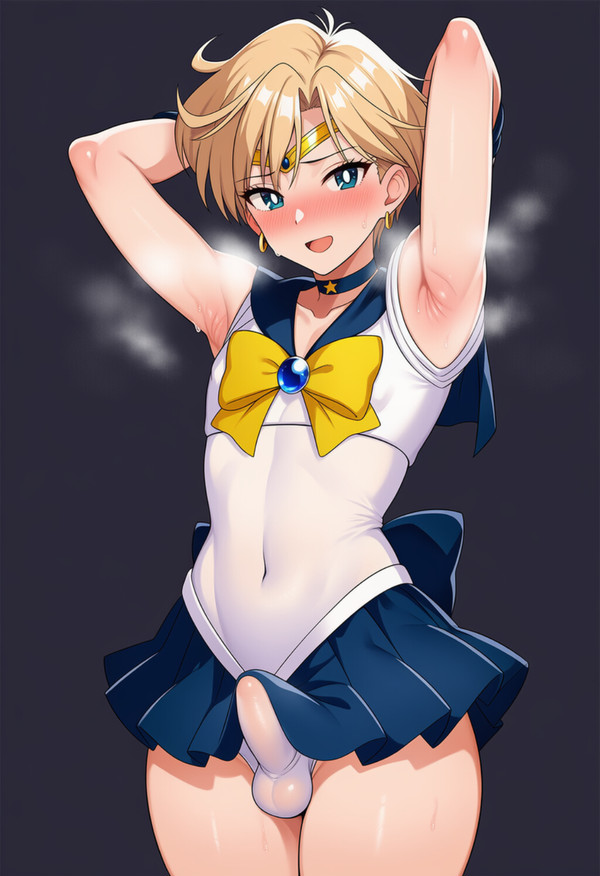 ケツ穴ほじられるとすぐうんちおもらししちゃう男の娘ウラヌスちゃん